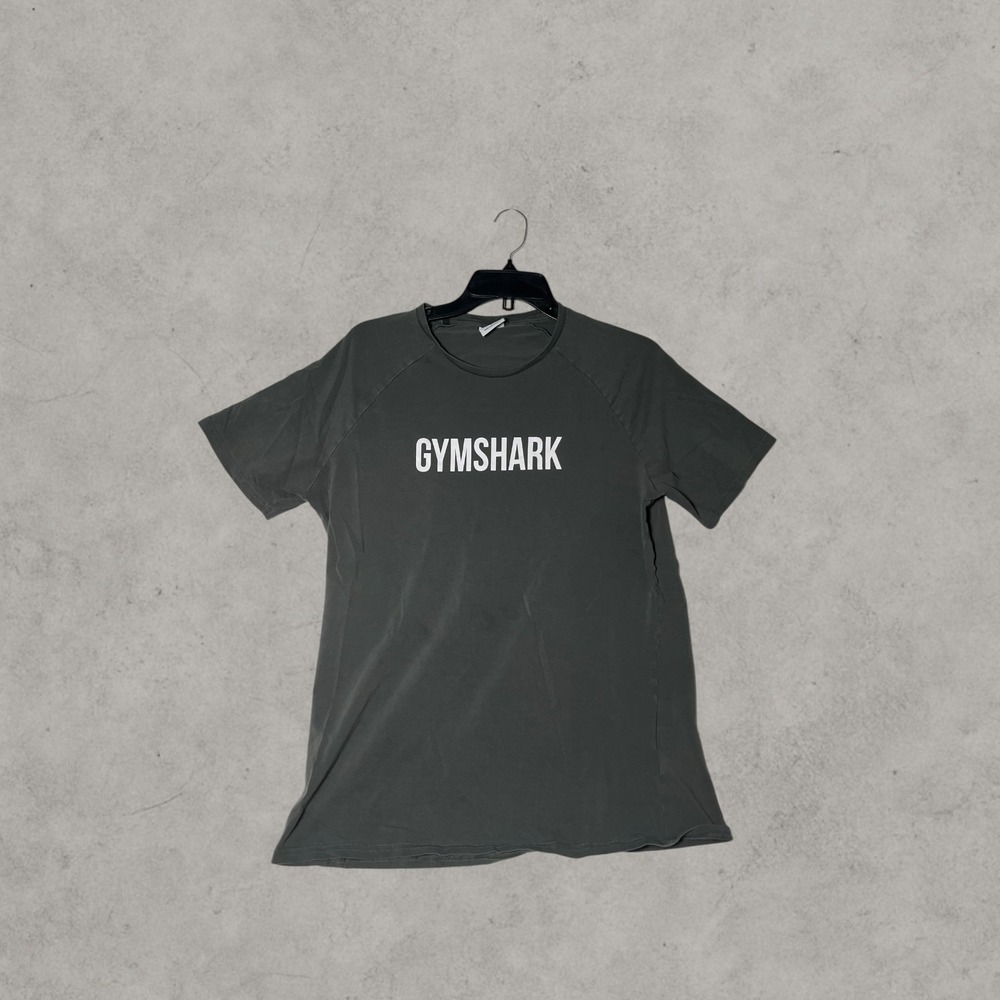 Gymshark Apollo T-Shirt Mens Large Charcoal Gray Short Sleeve Logo Graphic Tee